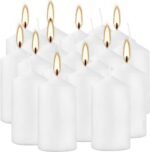 YOROXRG 2"x4" Unscented White Pillar Candles, Set of 20. Perfect for Weddings, Emergencies, Spas, and Parties. - Image 3