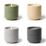Craft & Kin Scented Candles Discovery Set | 4 Pack of 3oz Candles | 20-Hour Burn Time, Soy Blend Wax, Cotton Wick, Ceramic Jars