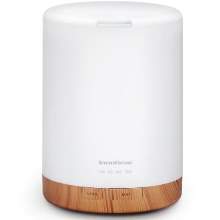 InnoGear 300ML Essential Oil Diffuser, Premium 5-in-1 Ultrasonic Aromatherapy Diffusers Scent Humidifier Aroma Diffuser Vaporizer Auto-Off Timer for Room Office Home
