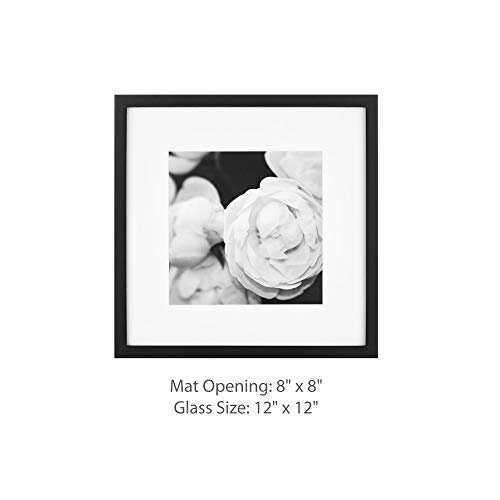 319jzBnpRZL._SL500_.jpg Gallery Perfect 9-Piece Square Photo Frame Set - Easy Wall Gallery Display with Template - Black - Image 4