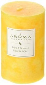 Aroma Naturals Lavender & Tangerine Pillar Candle – Relaxing Scent, 2.5" x 4" Size - Image 5