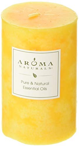 31EkDs2EML._SL500_.jpg Aroma Naturals Lavender & Tangerine Pillar Candle – Relaxing Scent, 2.5" x 4" Size - Image 5