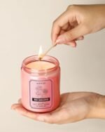 AOOVOO Sandalwood Rose Scented Soy Candle - 9 OZ Aromatherapy Candle for Home & Women. - Image 7