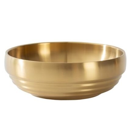 CM CHIC MONDAY Large Decorative Key Bowl - Entryway Table Key Holder, Home Decor Catch All (Gold)