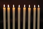 GenSwin Flameless Ivory Taper Candles with Remote - 6 Pack of Battery Operated LED Candles for Home Decor (3D Wick, 0.78 x 9.64 in) - Image 5