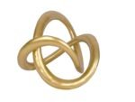 PUHOZN Modern Geometric Round Sculpture Gold Knot Statue Decor Tabletop Sculpture and Figurines Round Decorative Ornaments Knick Knacks Home Decor for Shelves Coffee Table Bookshelf Decoration Gifts