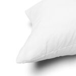 EDOW Set of 2 Down Alternative Pillow Inserts - 18x18 White Polyester Cushions, Machine Washable. - Image 7