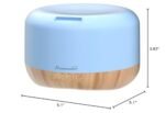Homeweeks 300ml Essential Oil Diffuser: Quiet Ultrasonic Aromatherapy, Wood Grain, Remote Control, Timer & 7 Color Lights. Perfect for Bedroom Use! - Image 8