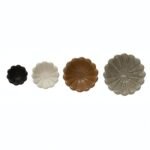 Shop Creative Co-Op Multicolor Stoneware Flower Bowls - 6" L x 6" W x 3" H, Perfect for Your Table! - Image 3