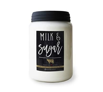 Milkhouse Candle Company - Milk & Sugar - 26oz Beeswax and Soy Candles - Farmhouse Collection - 100% Natural, Paraffin Free, with Premium Fragrance Oil, Glass Jars with Lids