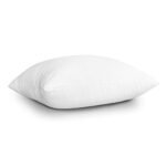 EDOW Set of 2 Down Alternative Pillow Inserts - 18x18 White Polyester Cushions, Machine Washable. - Image 6