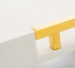 Elegant 18"x12" Glossy White Faux Leather Shagreen Tray with Gold Handles for Coffee Table or Ottoman. - Image 6