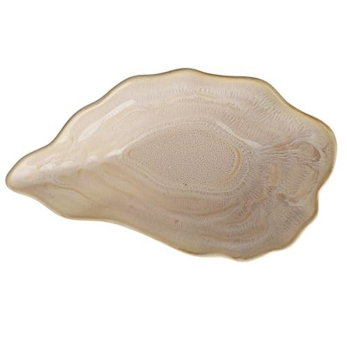 31jCpkfyedL._SL500_.jpg Creative Co-Op Cream Oyster-Shaped Stoneware Bowl - Perfect for Stylish Serving! - Image 10