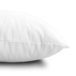 EDOW Set of 2 Down Alternative Pillow Inserts - 18x18 White Polyester Cushions, Machine Washable. - Image 3