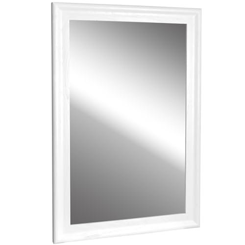 31lLz9Obb8L._SL500_.jpg CULER White Rustic Rectangle Wall Mirror (24x36 inch) for Bathroom, Living Room, Bedroom, Entryway. - Image 7