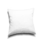 EDOW Set of 2 Down Alternative Pillow Inserts - 18x18 White Polyester Cushions, Machine Washable. - Image 4