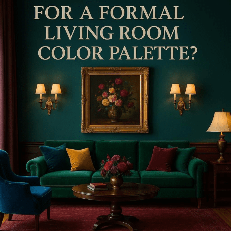 Are jewel tones suitable for a formal living room color palette?