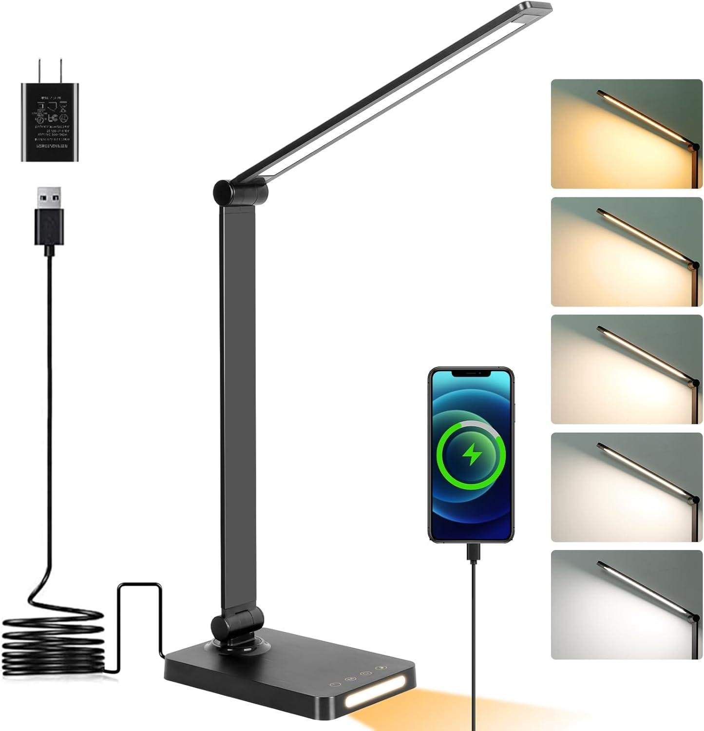 Our Review: Versatile LED Desk Lamp with USB and Night Light