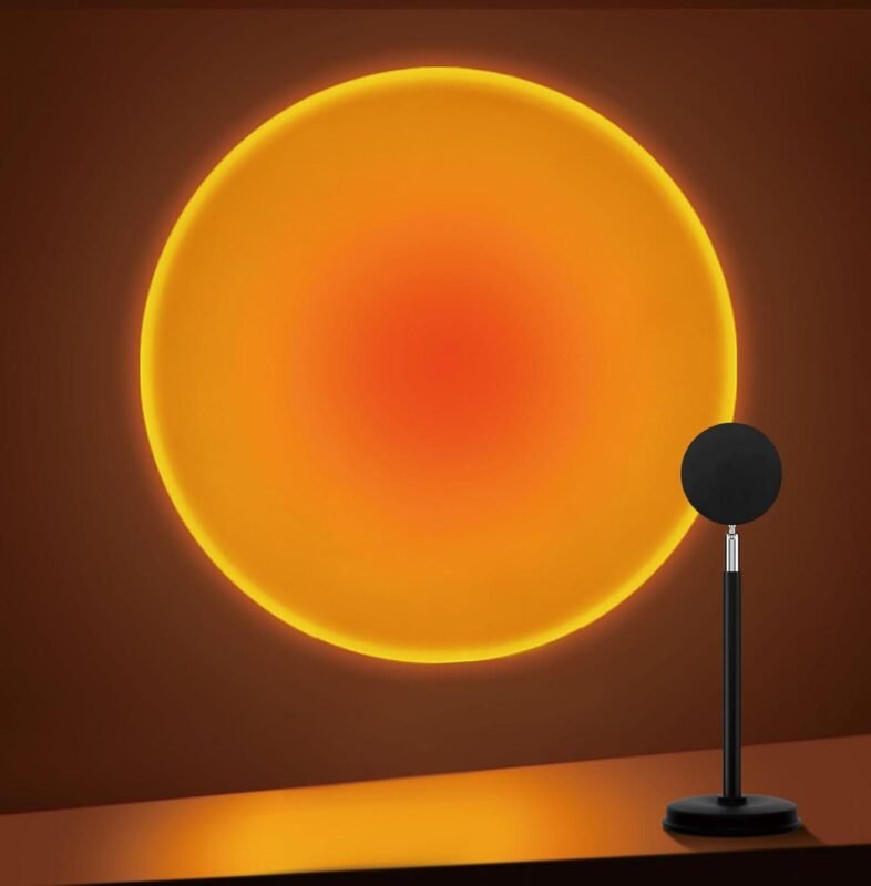 How We Brightened Our Space with the Sunset Lamp Projector