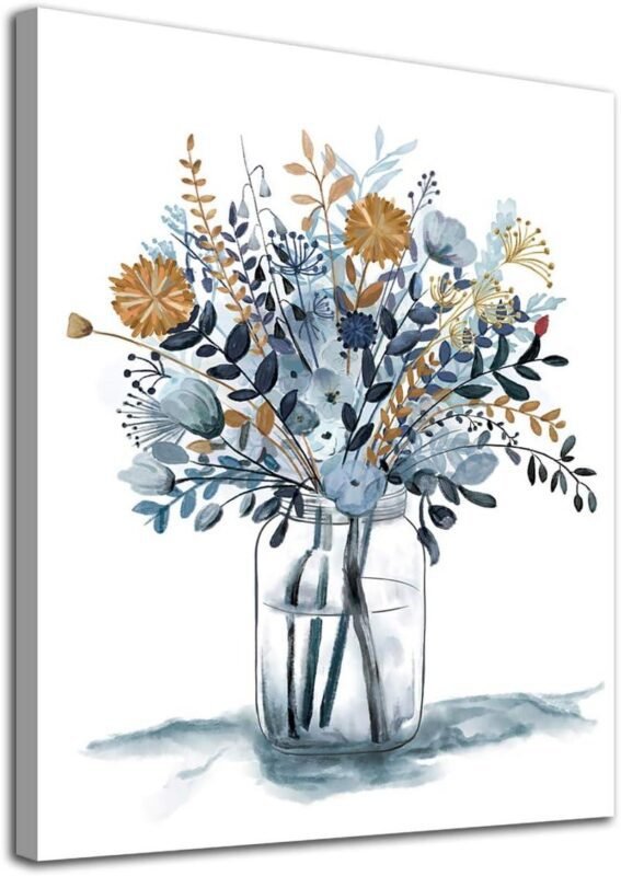 Elevating Our Spaces with Navy Blue Floral Elegance