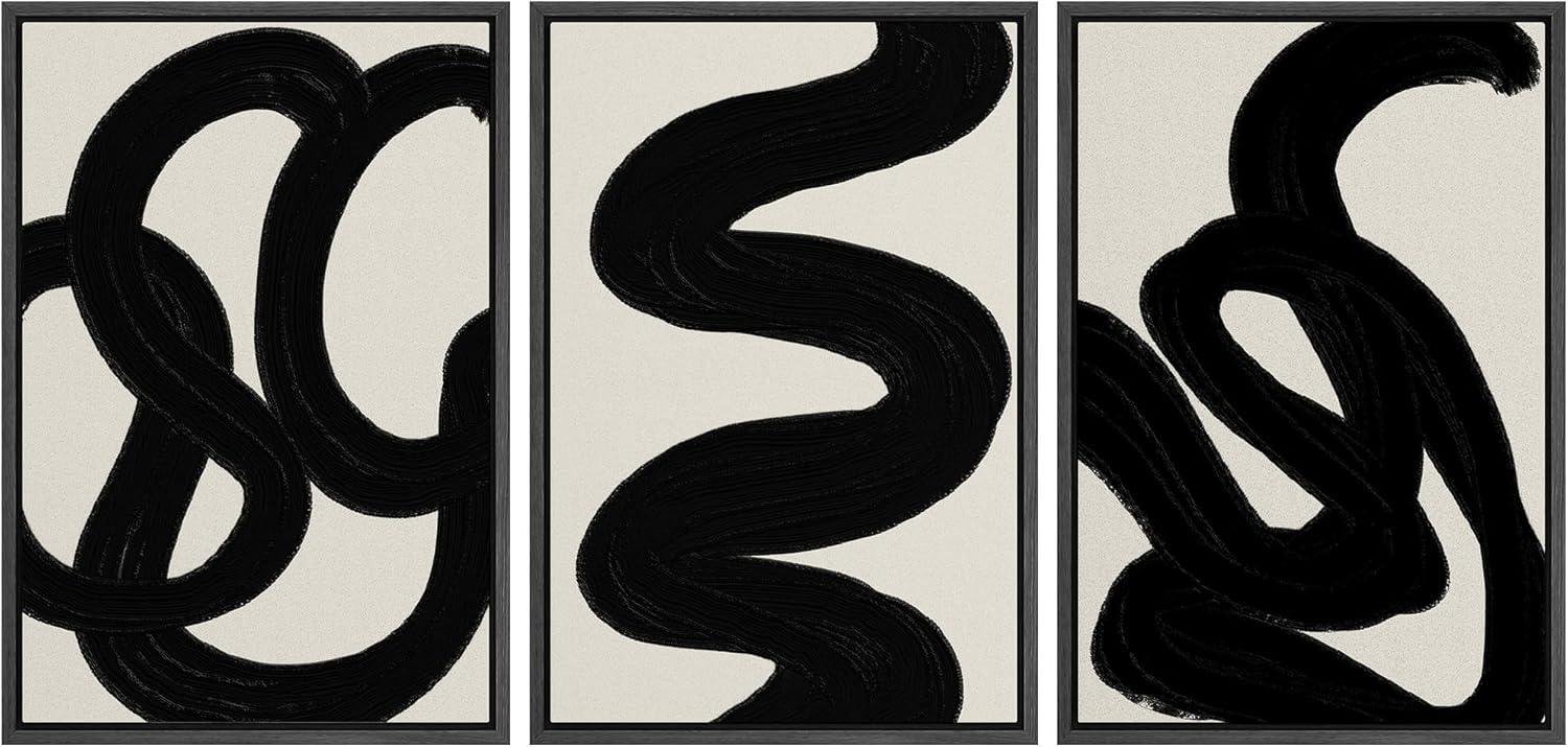 Exploring Elegance: Our Take on SIGNLEADER’s Duotone Abstract Canvas Set