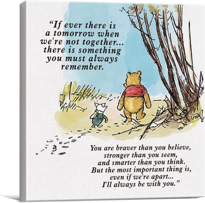 We Review: Heartwarming Winnie the Pooh Quote Canvas Art