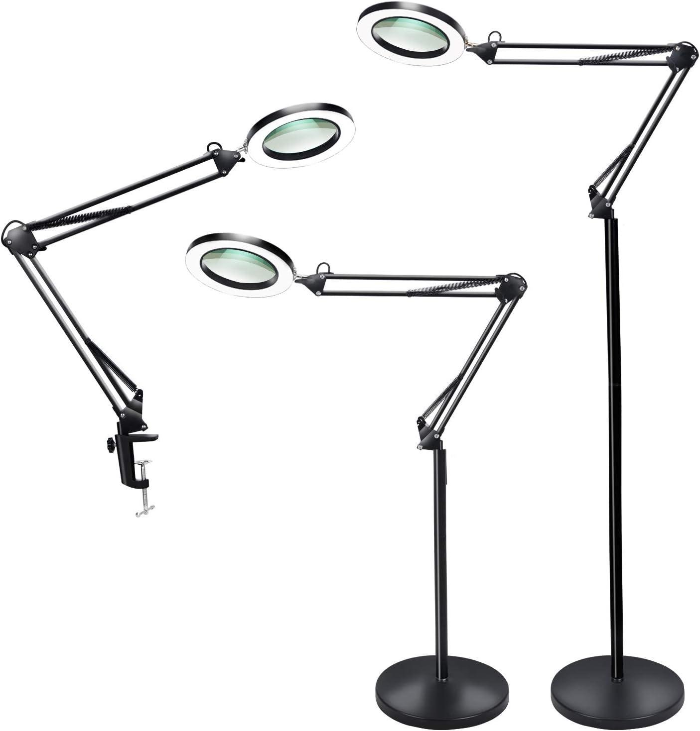 Our Review: Versatile Magnifying Glass Floor Lamp with LED & Dimmer