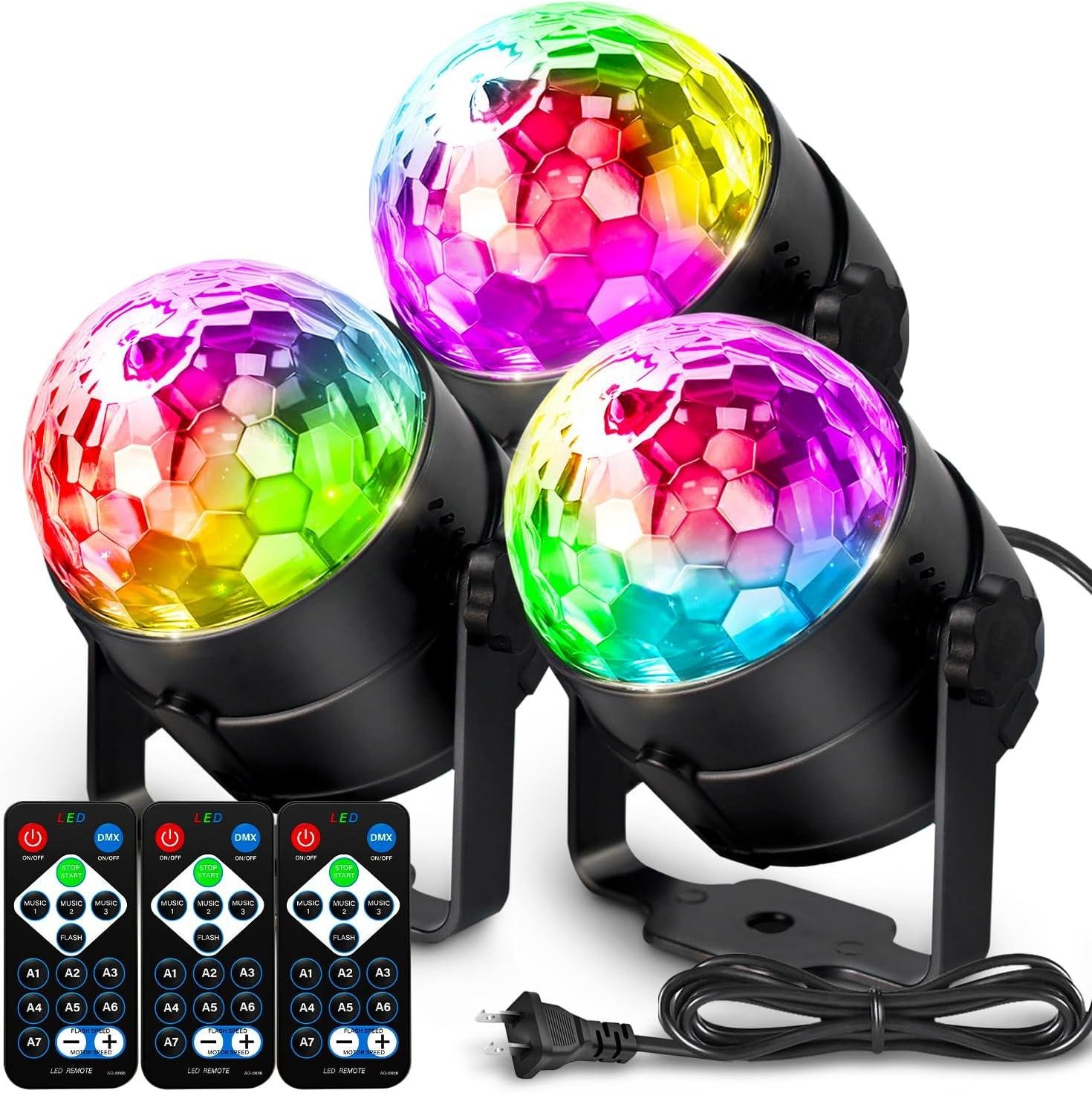 Our Review: NEQUARE 3-Pack Disco Ball Lights for Ultimate Parties