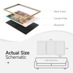 Large Framed Matisse 3-Piece Abstract Canvas Art for Living Room, 24x36 Vintage Prints for Hallway & Home Office - Image 6