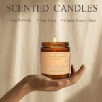 7oz Lavender Eucalyptus Candles | Soy Wax Aromatherapy Gifts for Stress Relief & Relaxation. - Image 5
