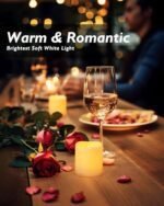 Homemory 24-Pack Flickering Flameless Votive Candles: 200+ Hours of Battery-Operated LED Tealights for Weddings, Christmas, and Outdoor Décor (Batteries Included). - Image 5