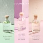 Cocorrina Eucalyptus Reed Diffuser Set of 3: Lavender Eucalyptus, Black Forest, Clean Cotton, 5.1 oz Total - Image 3