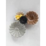 Shop Creative Co-Op Multicolor Stoneware Flower Bowls - 6" L x 6" W x 3" H, Perfect for Your Table! - Image 4