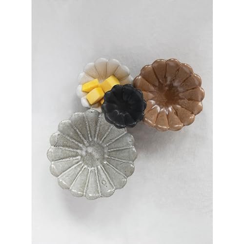 415QC1IPQ9L._SL500_.jpg Shop Creative Co-Op Multicolor Stoneware Flower Bowls - 6" L x 6" W x 3" H, Perfect for Your Table! - Image 4