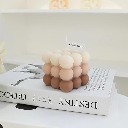 417lTa6xVKL._SL500_.jpg Handmade 2.3" Bubble Candle - Gradual Color Decor for Cute Rooms & Preppy Aesthetics, Perfect Gift! - Image 7