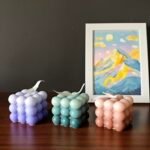 Handmade 2.3" Bubble Candle - Gradual Color Decor for Cute Rooms & Preppy Aesthetics, Perfect Gift! - Image 4