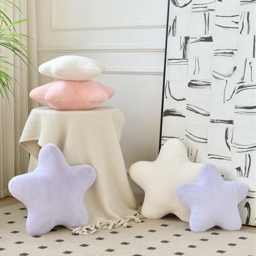 41Bf-bggVVL._SL500_.jpg Xiashrk 15" Star Pillow - Plush Decorative Throw Pillow for Bed, Couch & Living Room Decor - Image 4