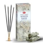 HEM White Sage Incense Sticks - 100 Count | Natural Air Purifying Aromatherapy | Calming and Cleansing Fragrance | Perfect for Meditation and Relaxation | Long-Lasting Burn.