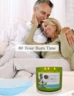 Eucalyptus Spearmint Aromatherapy 3-Wick Soy Candle - 15.8 oz, Ideal Gift for Men & Women - Image 3