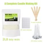 DINGPAI 2lb Organic Soy Wax Flakes for Candle Making - Pure, Premium, Additive-Free Soy Wax from Farm. - Image 2