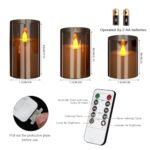 WeMarry Flameless LED Candles Set of 3 – 4", 5", 6" Gray Pillars with Remote & Timer, Perfect for Weddings, Parties, and Home Décor. - Image 6