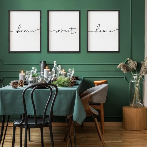 41Gm5qe5FBL._SL500_.jpg Heiple Set of 3 Framed Farmhouse Home Sweet Home Signs for Stylish Bedroom Wall Decor - Image 9