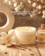 96NORTH Luxury Vanilla Soy Candle | Large 3-Wick Jar | 50-Hour Burn | Natural Soy Wax | Perfect Housewarming Gift - Image 2