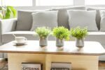 Mkono 3-Pack Small Eucalyptus Fake Plants in Galvanized Metal Pots for Farmhouse Decor - Image 2