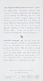 Aroma Naturals Patchouli & Frankincense Candle - White Scented Pillar for Meditation, 2.5"x4" - Image 3