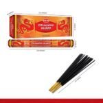 Hem Dragon's Blood Incense: 120 Sticks Box for Relaxation and Meditation. - Image 3