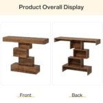 Tribesigns 42.5" Farmhouse Console Table - Narrow Rustic Brown Sofa Table for Living Room & Hallway. - Image 6