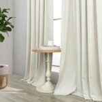 84-Inch 100% Blackout Curtains - 2 Panel Set in Neutral Boho Linen for Bedroom & Living Room, Thermal Insulated Ivory Drapes. - Image 8