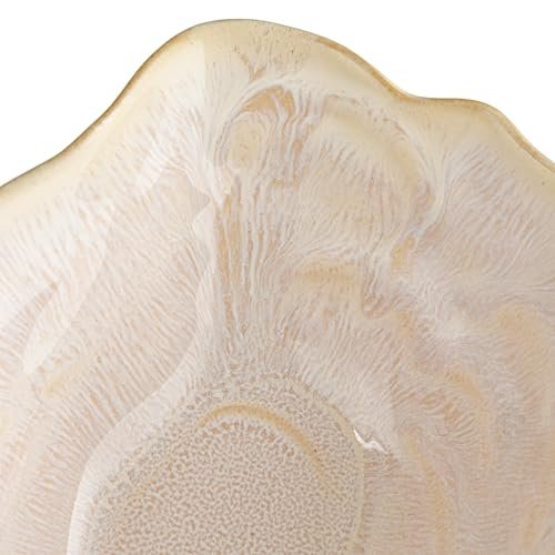 41OO065pdUL._SL500_.jpg Creative Co-Op Cream Oyster-Shaped Stoneware Bowl - Perfect for Stylish Serving! - Image 11