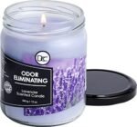 Lavender-Scented Odor Eliminating Candle – Removes 95% of Pet, Smoke, and Food Odors – 80 Hour Burn Time, 12 oz Premium Soy Blend - Image 3